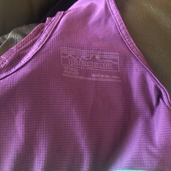 Patagonia Racerback Tank Green & Purple Size XXS Good Condition - Picture 15 of 16